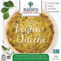 Raised Gluten Free Vegan Frozen Quiche