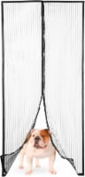 Magic Mesh Screen Door Magnetic Curtain, Black