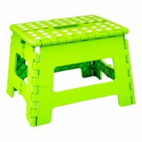 Small Folding Space Saving Step Stool , Lime Green