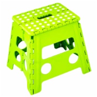 Medium Folding Space Saving Step Stool , Lime Green