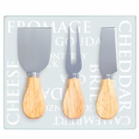 4 Piece Glass Charcuterie and Cheese Board Set