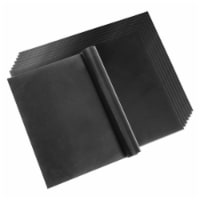 Black Heavy Duty Non Stick Reusable BBQ Grill Mats for Outdoor Grill, 8 Pack