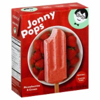 Jonny Pops Strawberries & Cream Bars 3 Count Perspective: Main