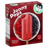 Jonny Pops Raspberries Blueberries & Cream Bars 3 Count Perspective: Main
