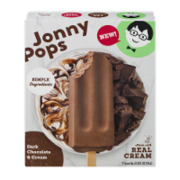 Jonny Pops Dark Chocolate & Cream Bars 3 Count Perspective: Main