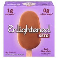 Enlightened® Keto Collection Dark Chocolate Ice Cream Bars Perspective: Main