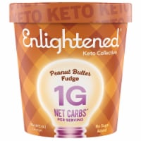 Enlightened Peanut Butter Fudge Keto Ice Cream Perspective: Main