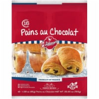La Boulangere Pains Au Chocolat, Chocolate Croissants, Individually Wrapped, 16-Count
