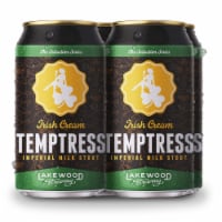 Lakewood Brewing Co. Irish Cream Temptress Imperial Milk Stout Craft Beer Cans Perspective: Main