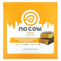 No Cow Protein Bar Chocolate Peanut Butter Cup 12 Bars - 2.12 oz (60 g) Each