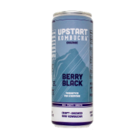 Upstart Kombucha™ Berry Black Craft-Brewed Raw Kombucha Perspective: Main