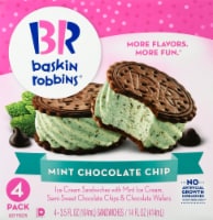 Baskin Robbins Mint Chocolate Chip Ice Cream Sandwich Perspective: Main