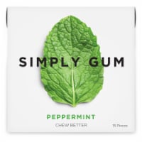 Simply Gum Natural Peppermint Flavor Chewing Gum