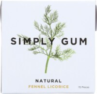 Simply Gum Natural Fennel Licorice Chewing Gum
