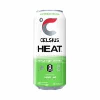 CELSIUS HEAT Sparkling Cherry Lime Energy Drink Perspective: Main