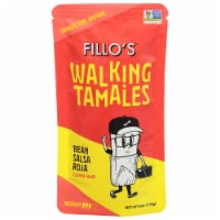 Fillo's® Bean Salsa Roja Corn Bar Walking Tamales Perspective: Main