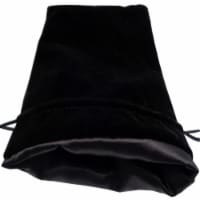 Metallic Dice Games LIC8003 6 x 8 Velvet & Satin Dice Bag, Black