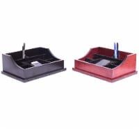 Men's Valet RED CHERRY finish on Solid Cherry with Black Soft Suede linings