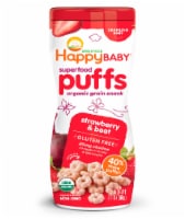 Happy Baby® Organic Superfood Puffs Strawberry & Beet Veggie Fruit & Grain Puff Snacks