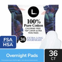 L. Chlorine Free Ultra Thin Pads Overnight Pads With Wings