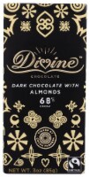 Divine 68% Cocoa Dark Chocolate with Almonds