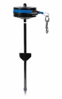 Howard Pet Retractable Blue Metal Tie Out Stake Medium - Total Qty: 1