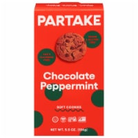 Partake Foods Vegan Soft Baked Chocolate Peppermint Cookies