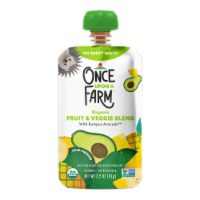 Once Upon a Farm Wild Rumpus Avocado Pineapple Banana Avocado Organic Kids Snack Pouch