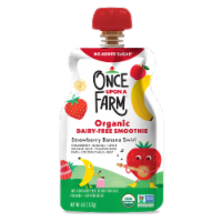 Once Upon a Farm™ Strawberry Banana Swirl Organic Smoothie Pouch
