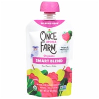 Once Upon A Farm™ Toddler Rasp-Pear-Y Vanilla Snack Pouch