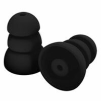 Plugfones 9336074 Ear Plugs Replacement Silicone, Black