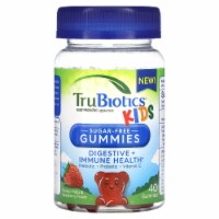 TruBiotics Kids Daily Probiotic Supplement Yummy Natural Strawberry - 40 Gummies