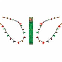 Magic Seasons Holiday Mini Bulbs Flashing Necklace Perspective: Main