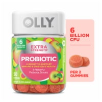 OLLY Extra Strength Probiotic Apple Flavor Gummy Supplement Perspective: Main