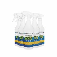 Clear Gear Sports Spray - Disinfectant & Sports Equipment Deodorizer - 32oz Bottle - 6-Pack
