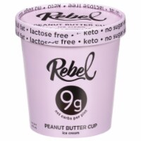 Rebel Peanut Butter Fudge Ice Cream Pint Perspective: Main