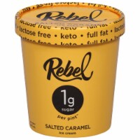 Rebel Keto Salted Caramel Ice Cream Pint Perspective: Main