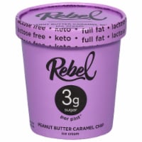 Rebel Keto Peanut Butter Caramel Chip Ice Cream Pint
