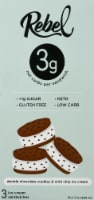 Rebel Double Chocolate Cookies & Mint Keto Ice Cream Sandwiches