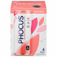Phocus™ Caffeinated Grapefruit Flavored Sparkling Water Cans Perspective: Main