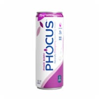 Phocus™ Caffeinated Mixed Berry Flavored Sparkling Water Can Perspective: Main