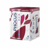 Phocus™ Caffeinated Cherry Cola Flavored Sparkling Water Cans Perspective: Main