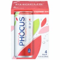 Phocus™ Caffeinated Kiwi Flavored Sparkling Water Cans Perspective: Main