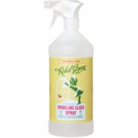 Rebel Green Sparkling Glass Spray Peppermint & Lemon Natural Glass Cleaner