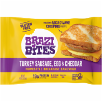 Brazi Bites® Turkey Sausage, Egg & Cheddar Breakfast Sandwich
