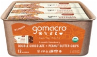 GoMacro® Double Chocolate + Peanut Butter Chip Protein Bars Perspective: Main