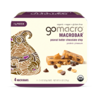 GoMacro® Peanut Butter Chocolate Chip Nutrition Bars Perspective: Main