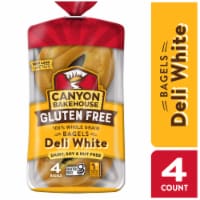 Canyon Bakehouse Deli White 100% Whole Grain Gluten Free Bagels Fresh Perspective: Main