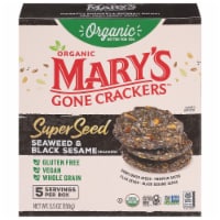 Mary's Gone Crackers Super Seed™ Seaweed & Black Sesame Crackers