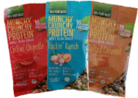 Munchy Sampler 3-Packet Variety Munchy Crunchy Protein Snack  & Meal Protein - Vegan